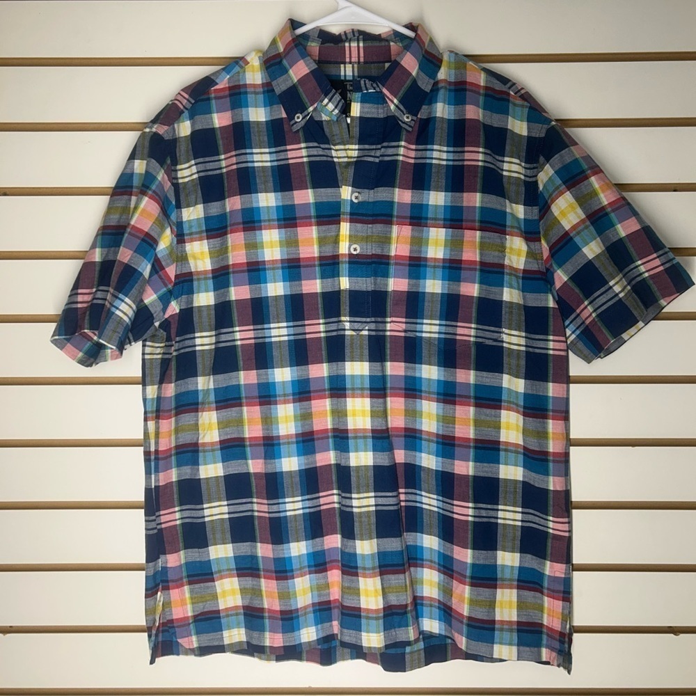 The Nutter x Chubbies Buttons Down Shirt Men's Made in USA Multicolor Plaid Sz M